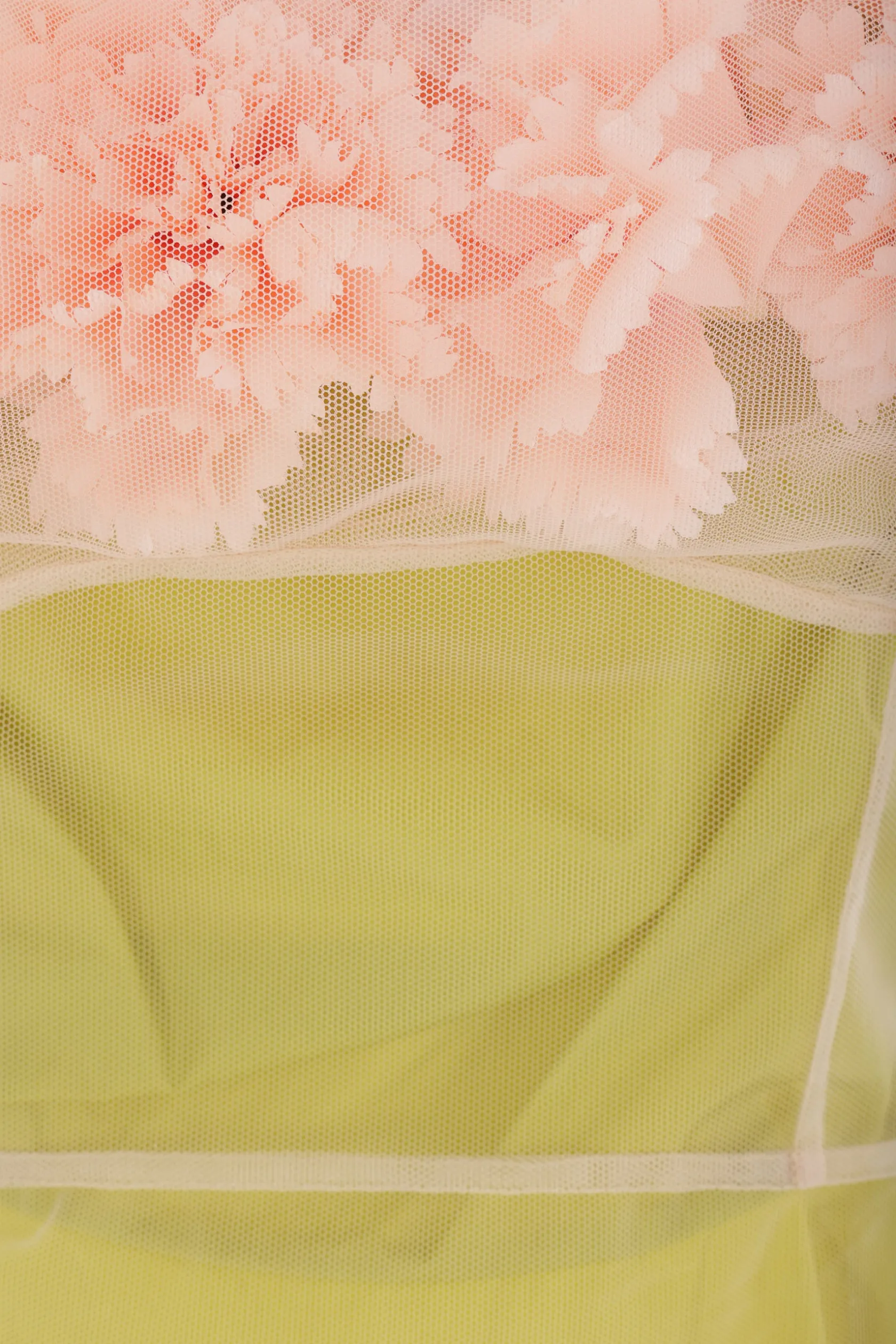 Abiti>SIMONE ROCHA abito a doppio strato in tulle con fiori Verde