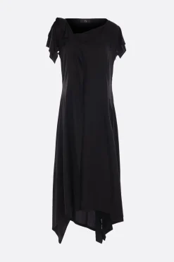 Abiti>Y'S abito asimmetrico in rayon Nero
