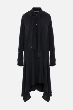 Abiti>ACNE STUDIOS abito chemisier in crepe de chine Nero