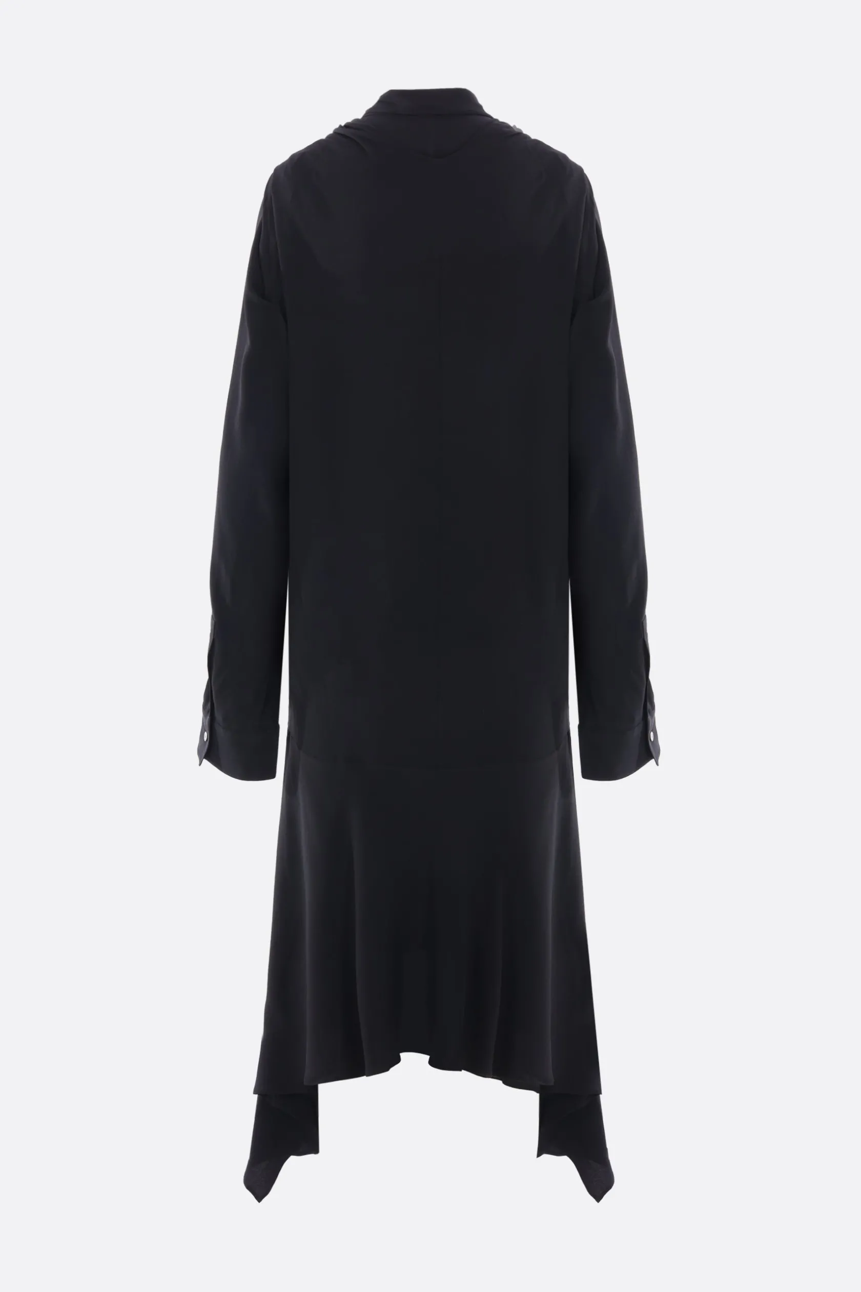 Abiti>ACNE STUDIOS abito chemisier in crepe de chine Nero