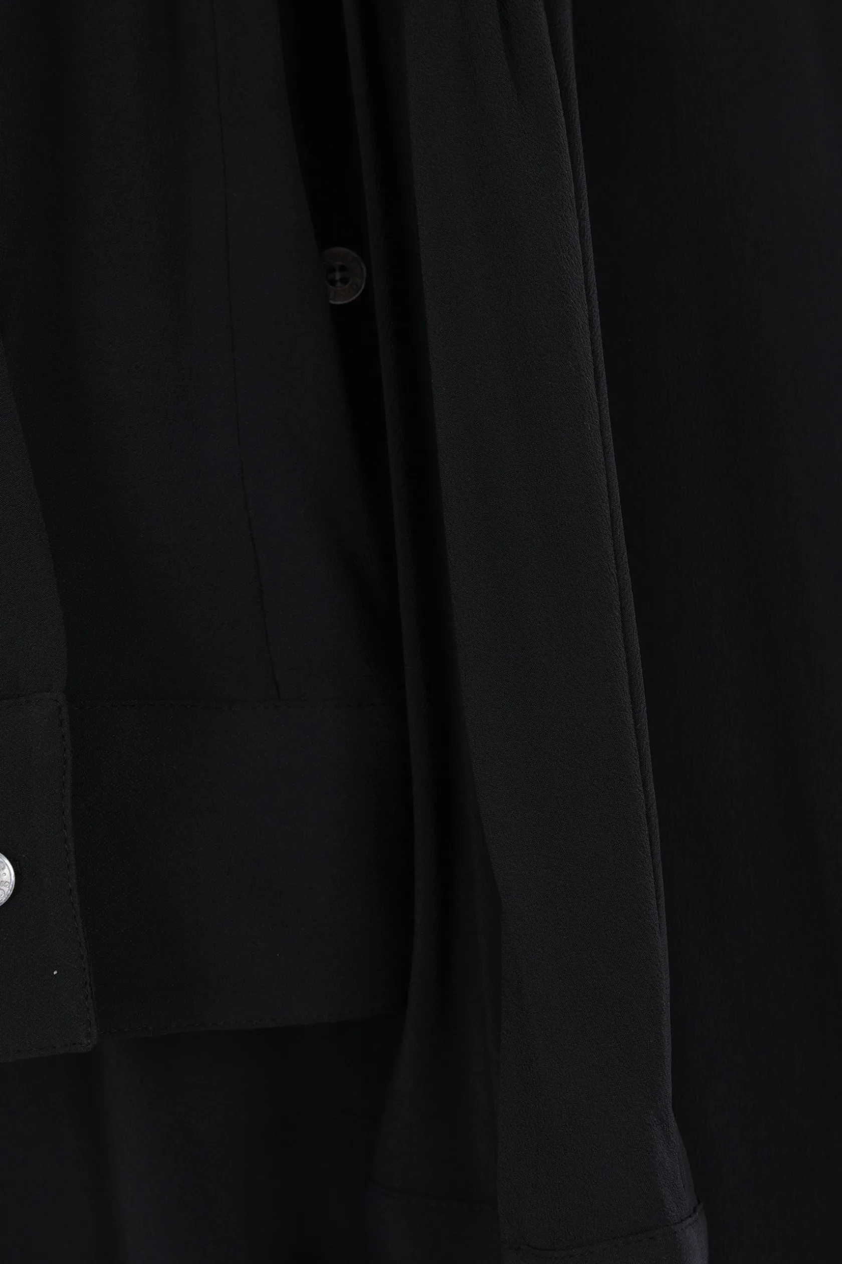 Abiti>ACNE STUDIOS abito chemisier in crepe de chine Nero