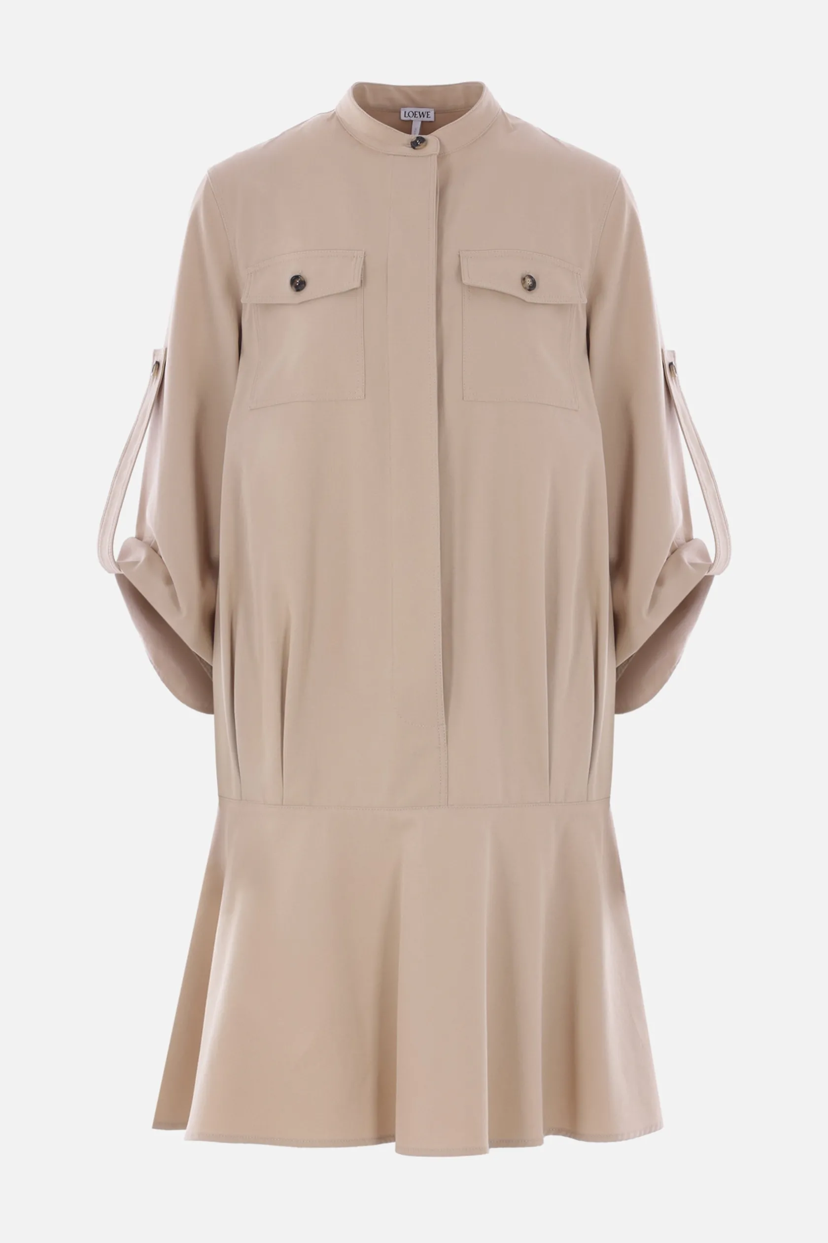 Abiti>LOEWE abito chemisier in twill Neutro