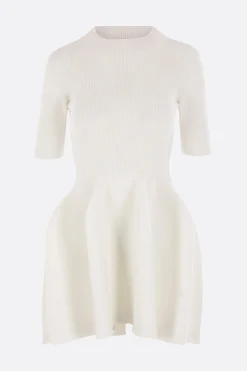 Abiti>CFCL abito corto Pottery in maglia stretch Bianco