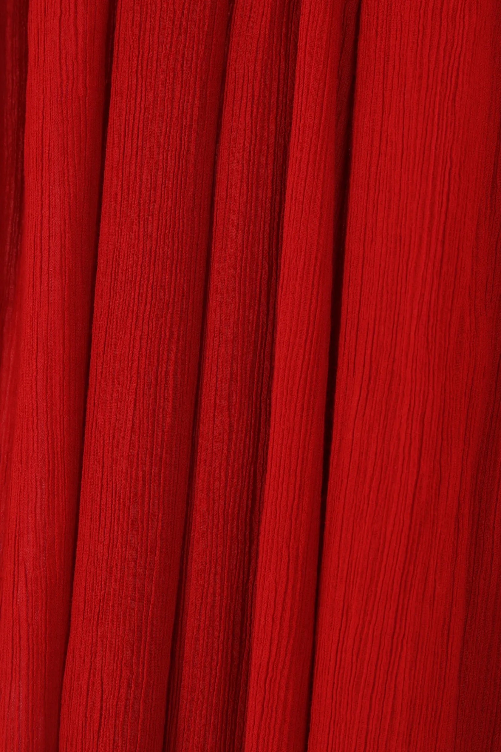 Abiti>MARIA CALDERARA abito lungo Scarlet in mussola di cotone Rosso