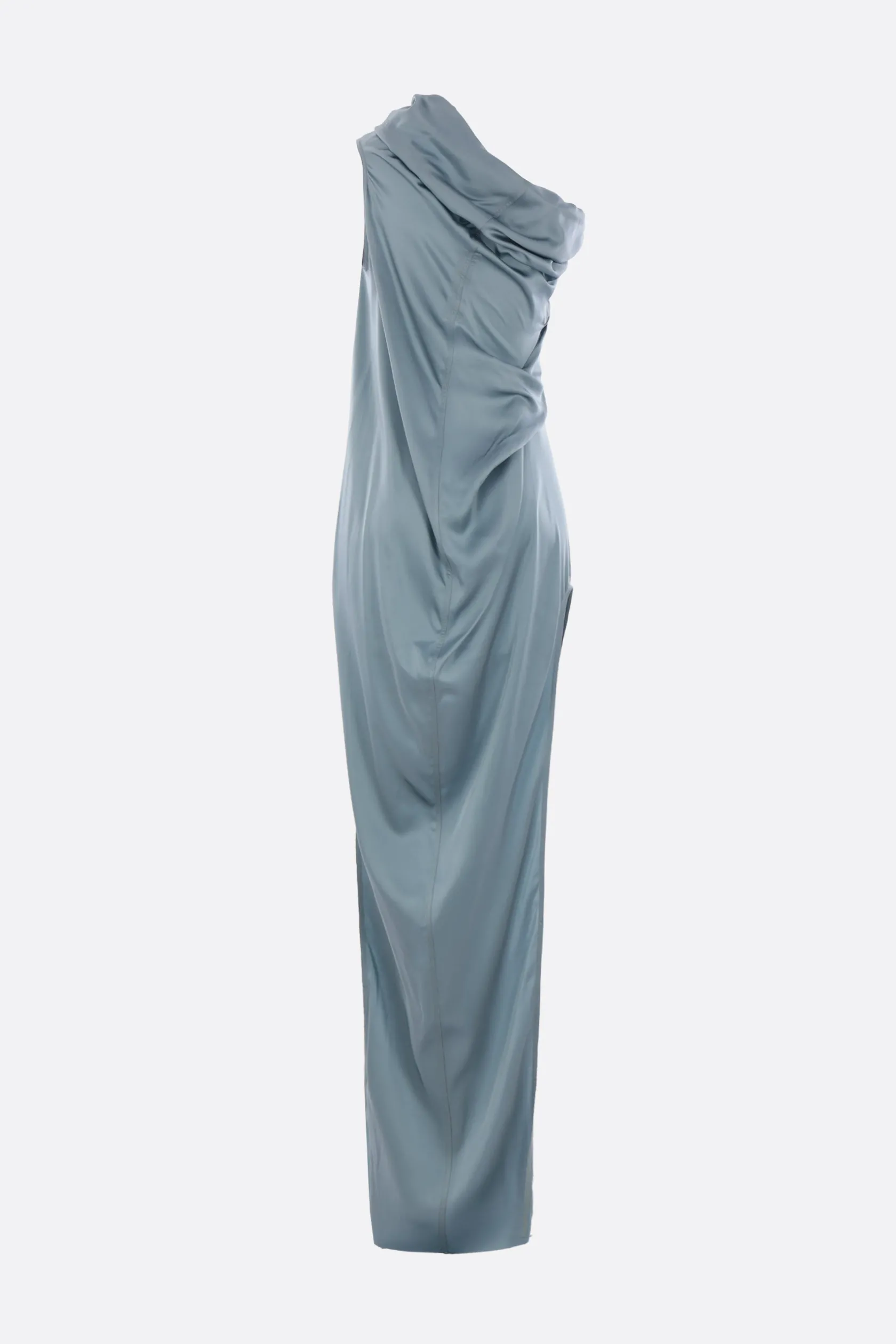 Abiti>RICK OWENS abito monospalla Athena Arrowhead in charmeuse Blu