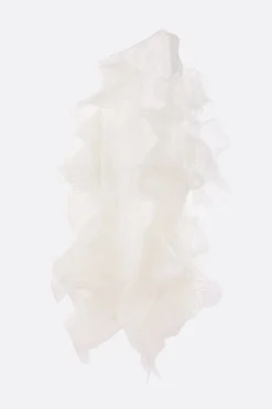 Abiti>NICCOLÒ PASQUALETTI abito monospalla Tremella in nylon e seta Bianco
