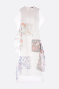 Abiti>ZOMER abito smanicato Bosch in organza Bianco