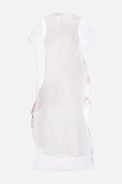 Abiti>ZOMER abito smanicato Bosch in organza Bianco