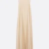 Abiti>UMA WANG abito smanicato Data in jersey e crepe de chine Marrone