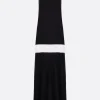 Abiti>DURAN LANTINK abito smanicato in jersey e mesh Nero