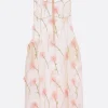 Abiti>SIMONE ROCHA abito smanicato in organza ricamato Multicolor
