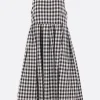 Abiti>TAO COMME DES GARÇONS abito smanicato in tela Vichy Nero