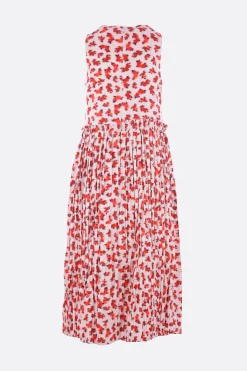 Abiti>JIL SANDER abito smanicato in viscosa fluida Bianco