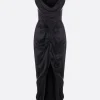Abiti>VIVIENNE WESTWOOD abito smanicato Long Panther in raso Nero
