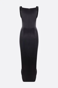 Abiti>VIVIENNE WESTWOOD abito smanicato Long Panther in raso Nero