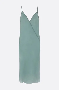 Abiti>RICK OWENS abito sottoveste in cupro Blu
