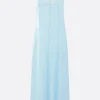 Abiti>MM6 abito sottoveste in seta Blu