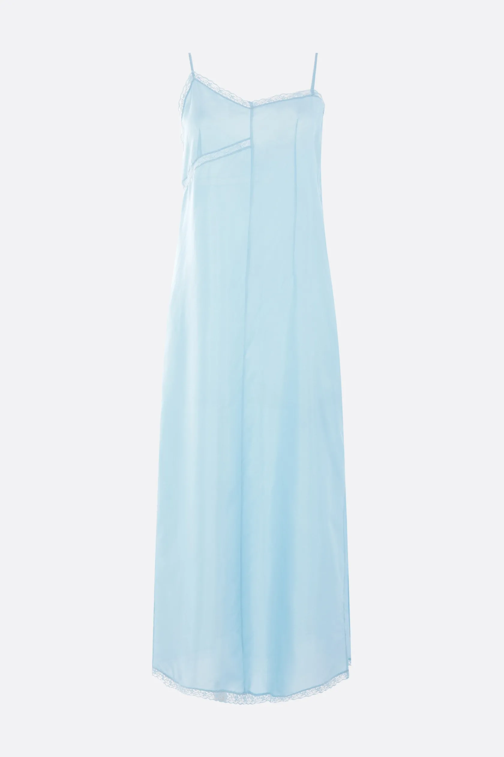 Abiti>MM6 abito sottoveste in seta Blu