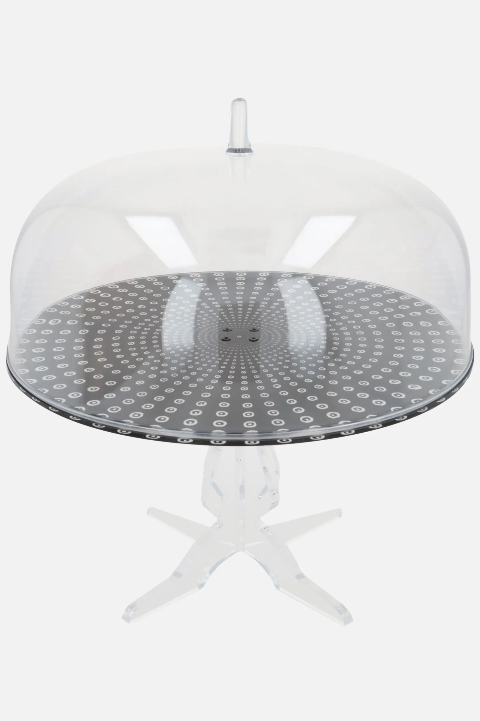 Lifestyle>10 CORSO COMO alzata per torta in plexiglass stampa cerchi Nero