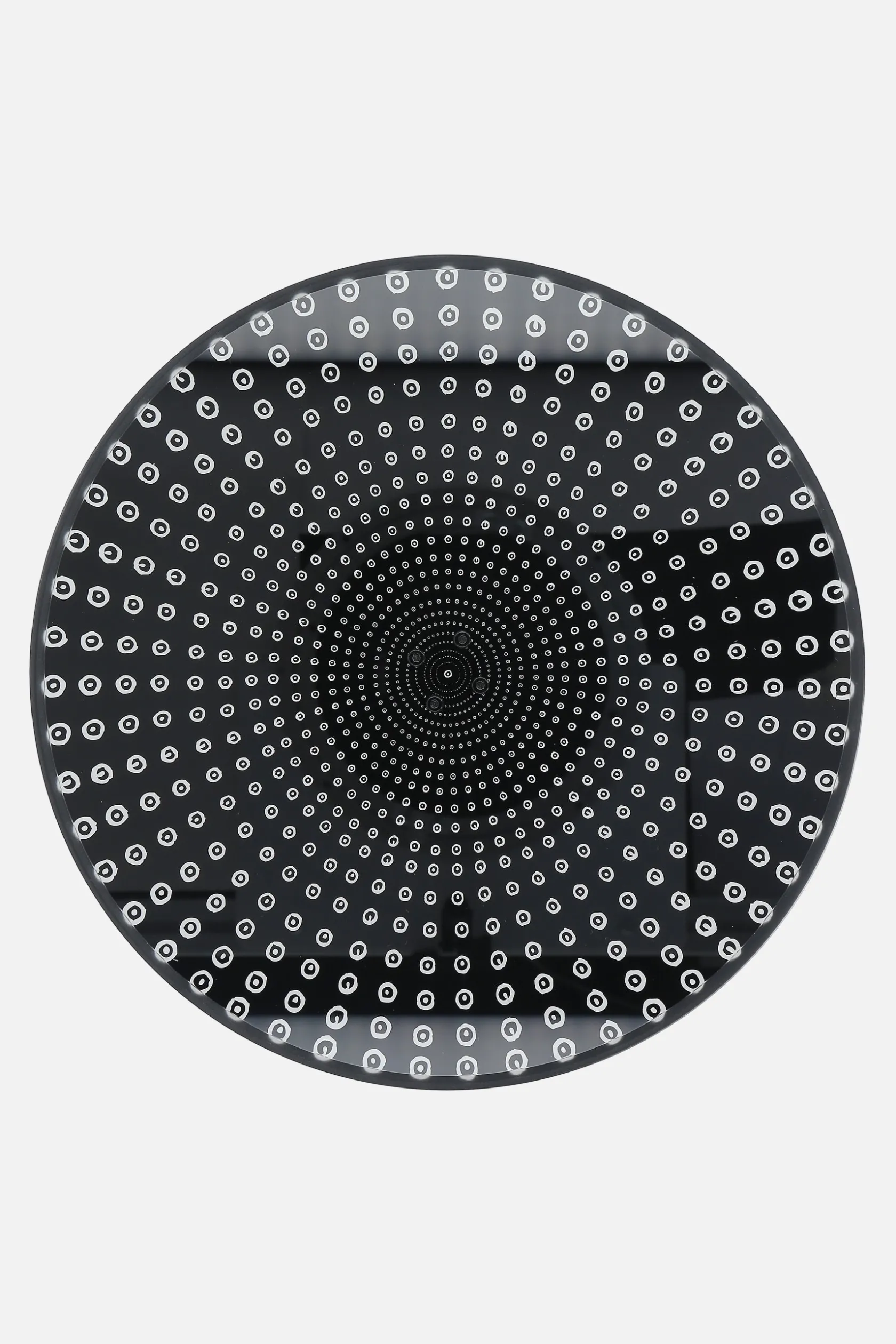Lifestyle>10 CORSO COMO alzata per torta in plexiglass stampa cerchi Nero