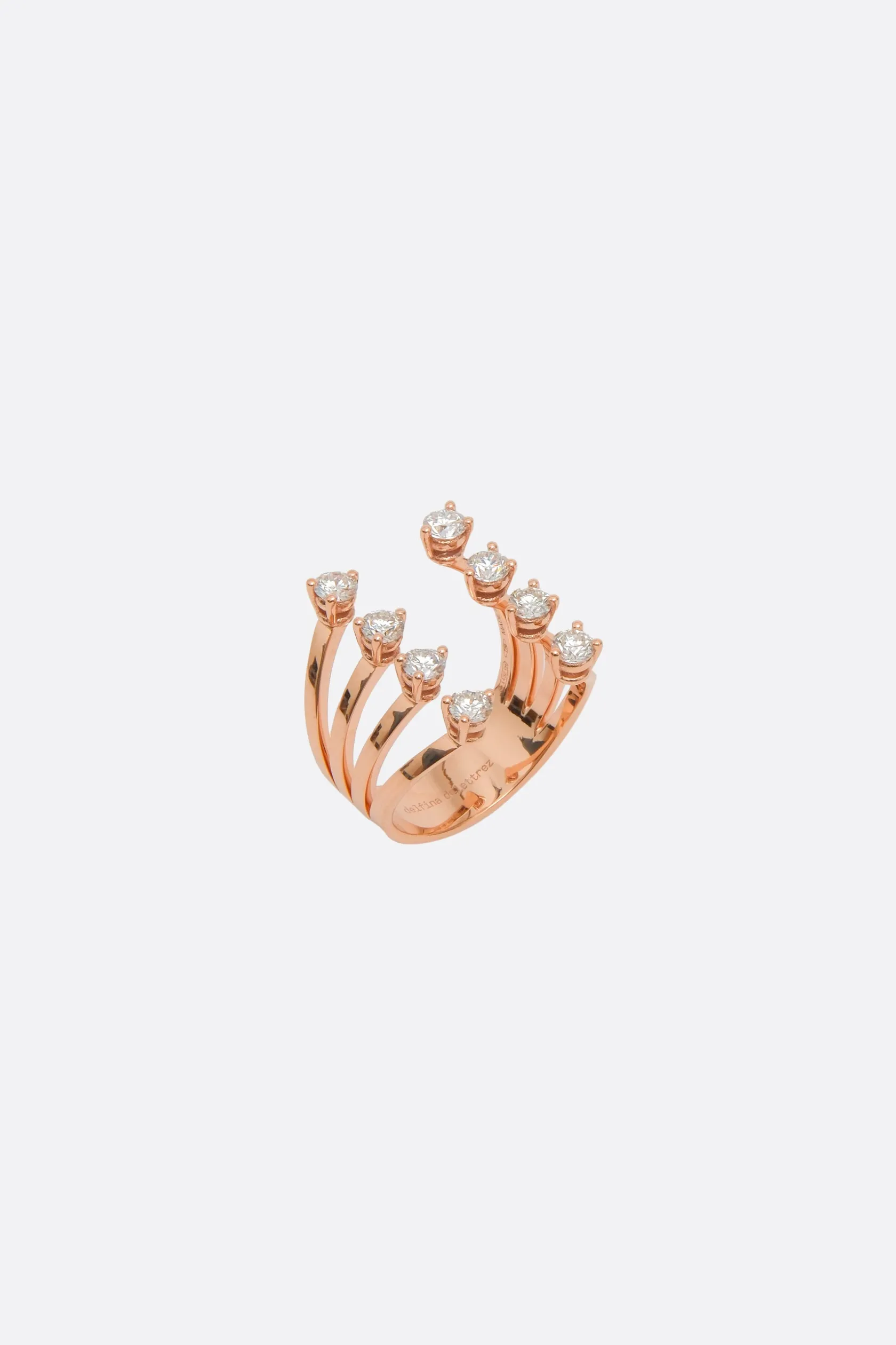 Gioielli>DELFINA DELETTREZ anello Dots Rosa