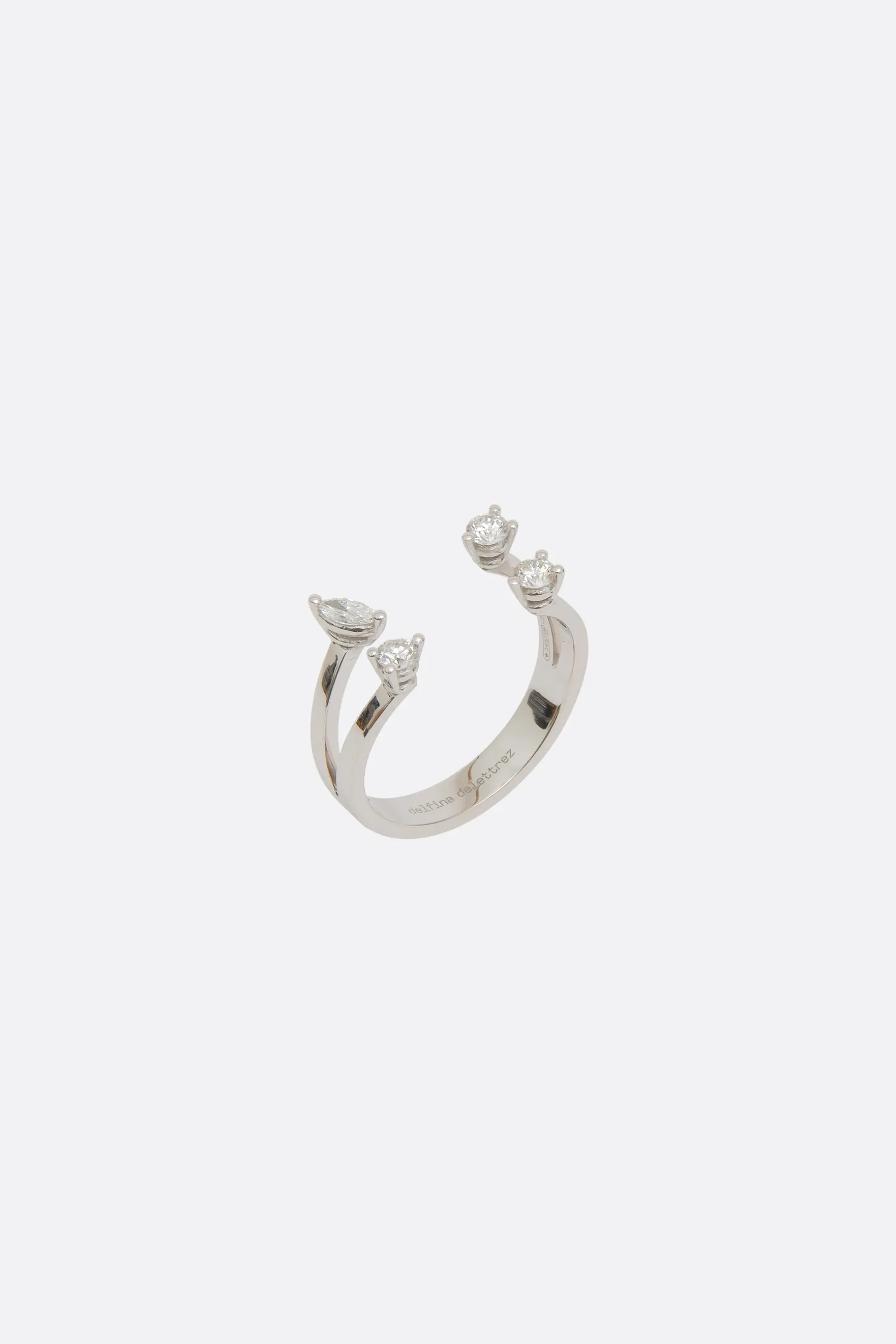 Gioielli>DELFINA DELETTREZ anello Dots Argento