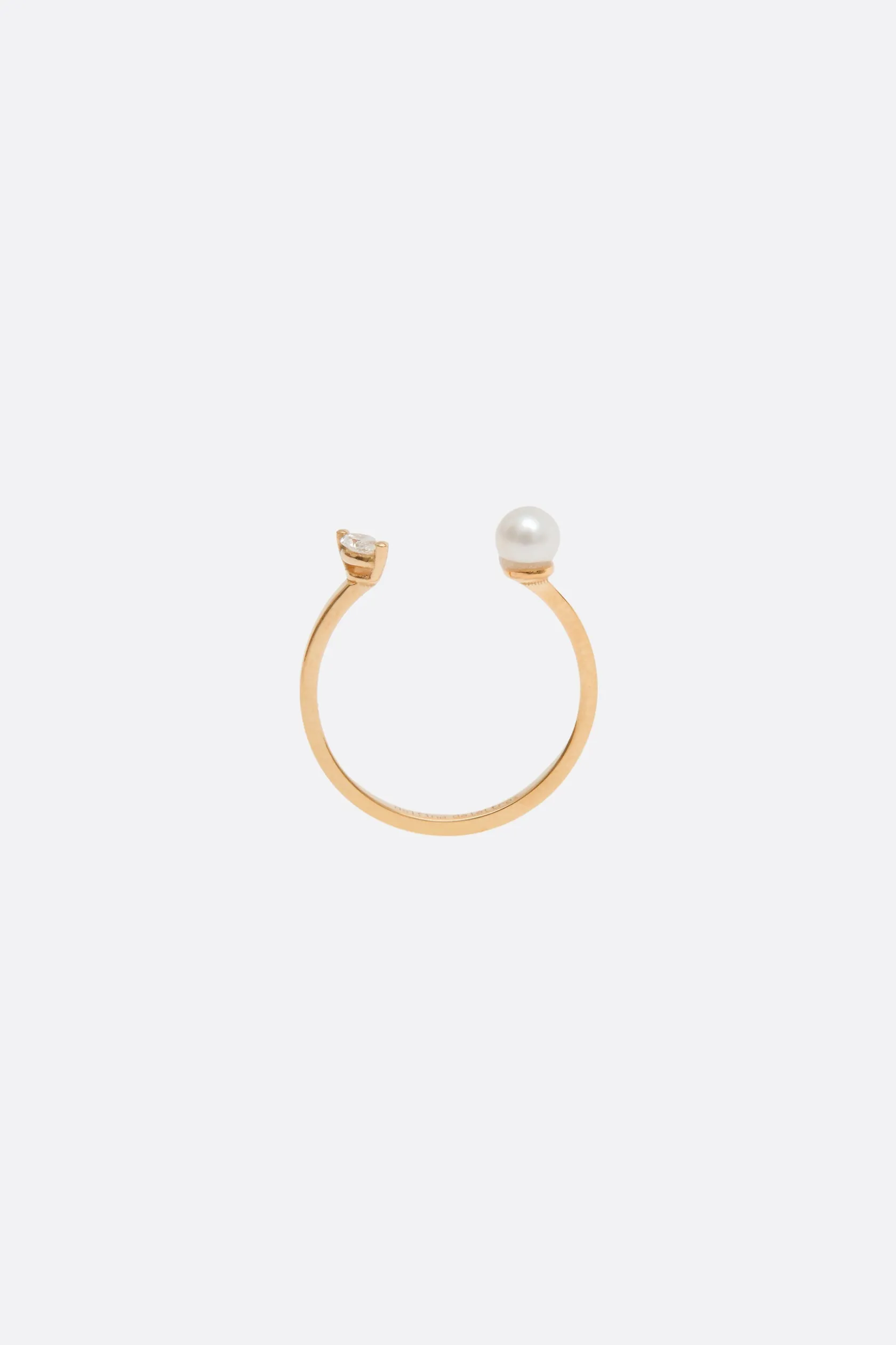 Gioielli>DELFINA DELETTREZ anello Dots Pearl and Marquise Oro