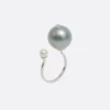 Gioielli>DELFINA DELETTREZ anello Pearl Piercing Grigio