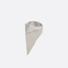 Gioielli>RICK OWENS anello Pyramid in ottone Argento