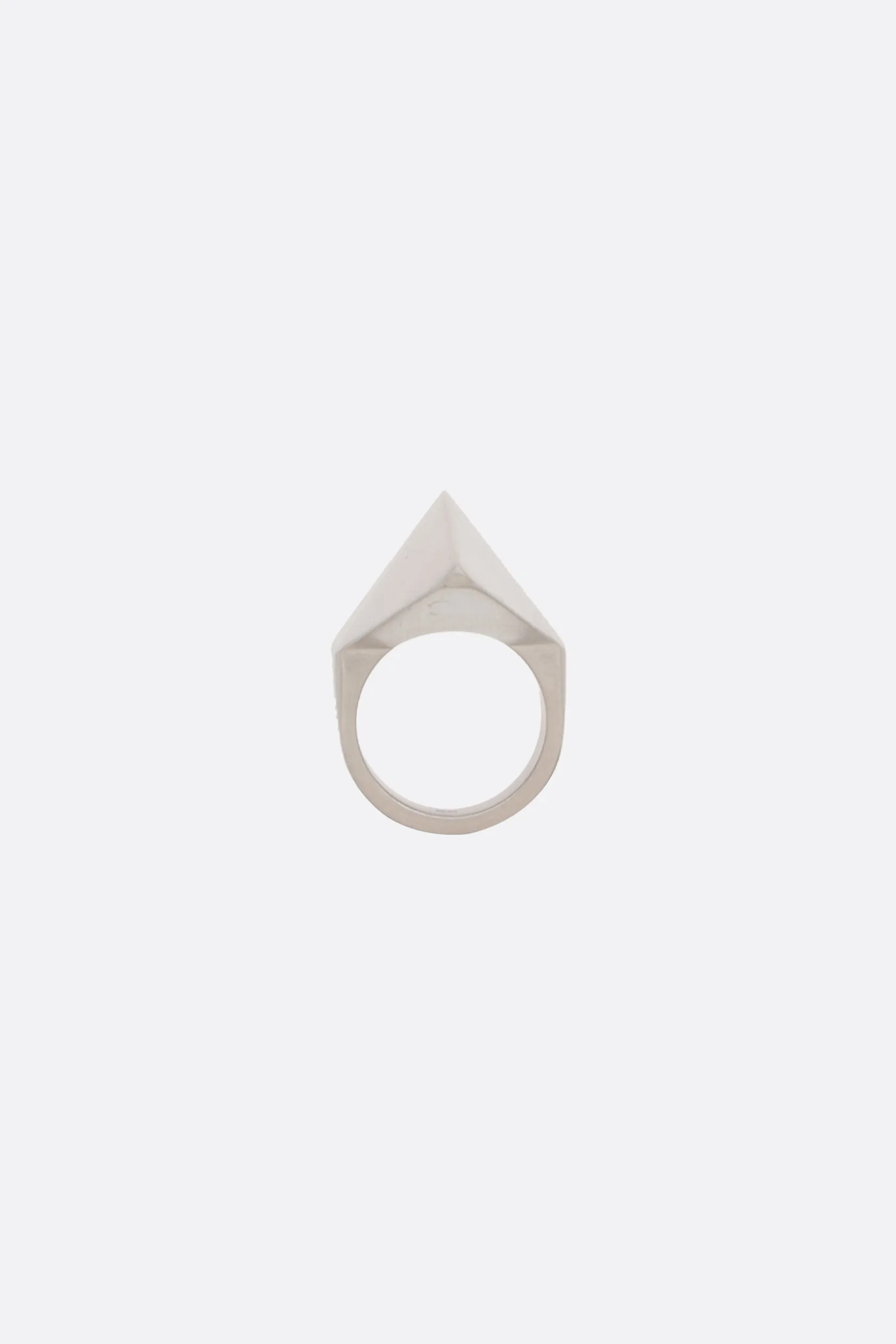 Gioielli>RICK OWENS anello Pyramid in ottone Argento