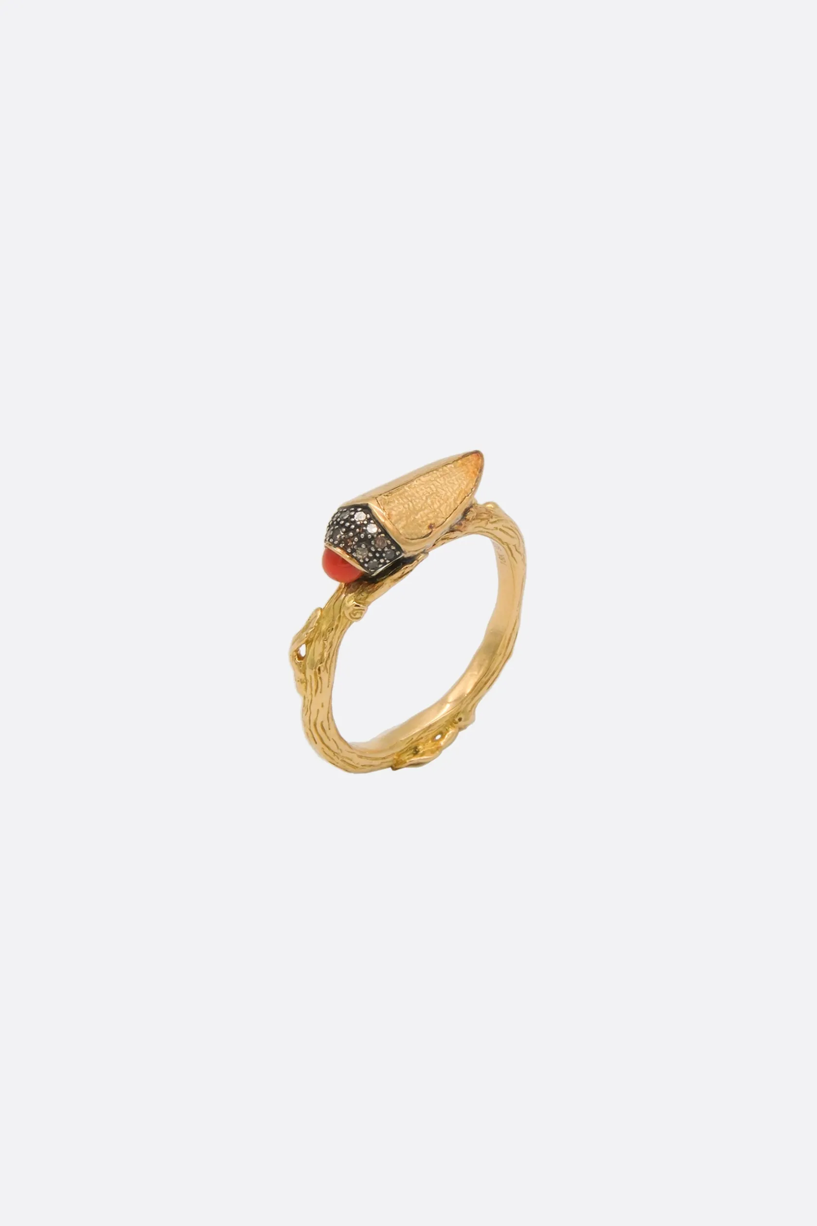 Gioielli>BIBI VAN DER VELDEN anello Rudolf Scarab in 18k Oro
