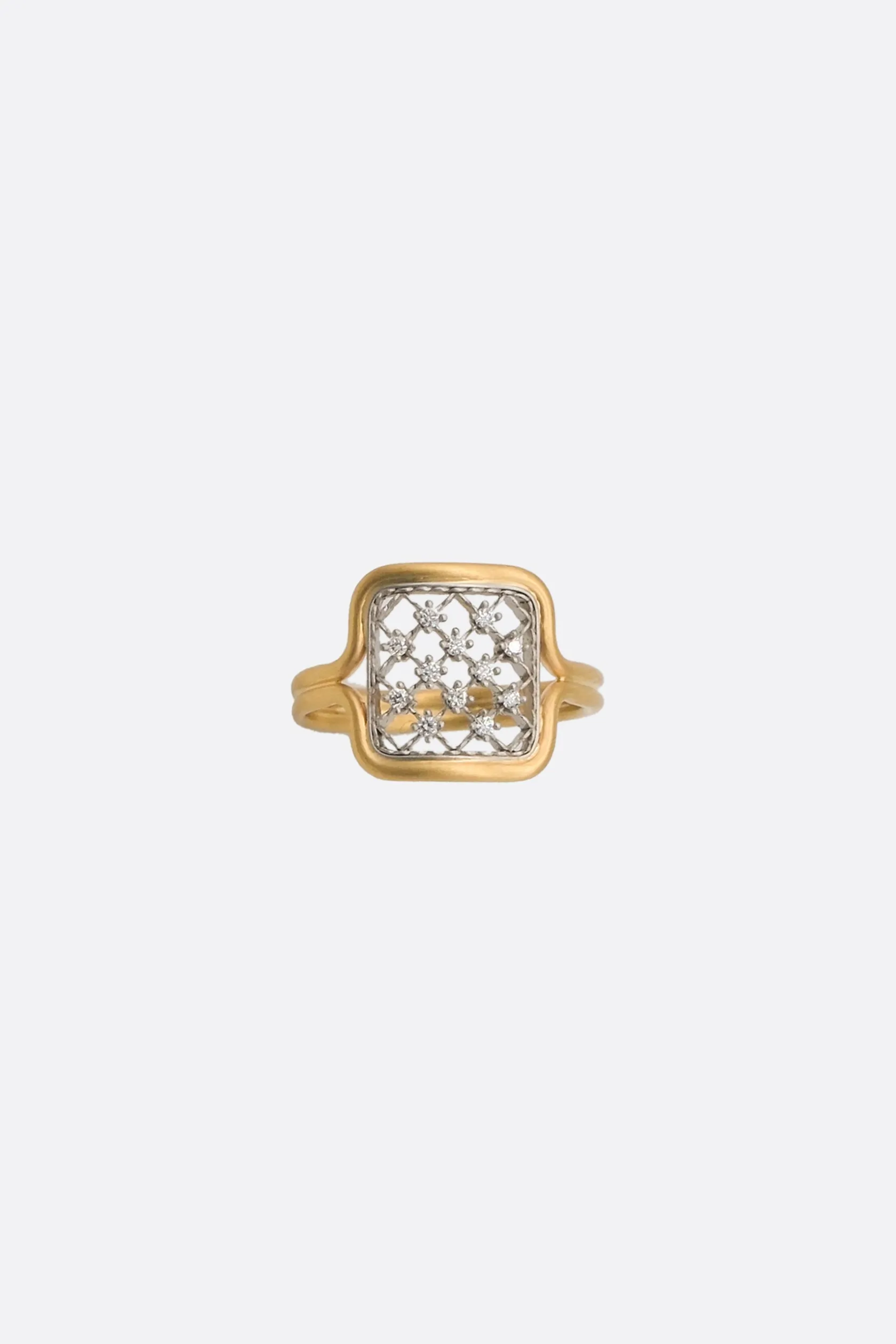 Gioielli>NIKOLLE RADI anello Screen Shape Micro Prong Oro