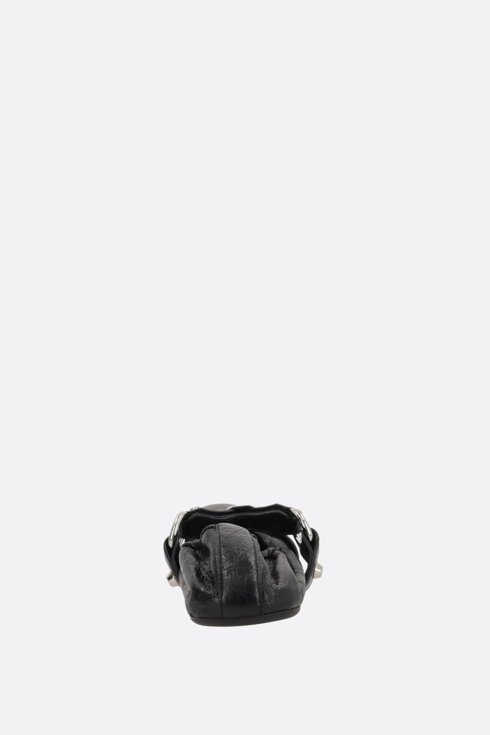 Scarpe Basse>BALENCIAGA ballerina City in pelle Arena Nero