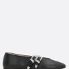 Scarpe Basse>LE MONDE BERYL ballerina Claudia in nappa Nero