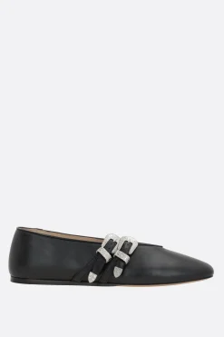Scarpe Basse>LE MONDE BERYL ballerina Claudia in nappa Nero