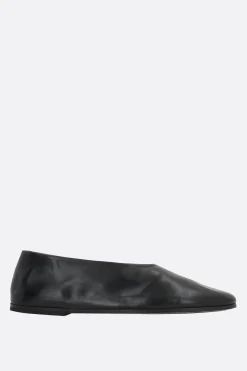 Scarpe Basse>MARSELL ballerina Coltellaccio in pelle liscia Nero