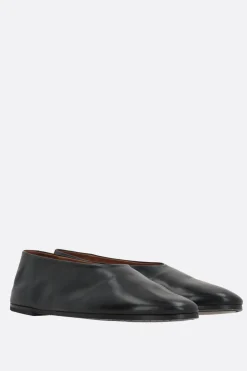 Scarpe Basse>MARSELL ballerina Coltellaccio in pelle liscia Nero