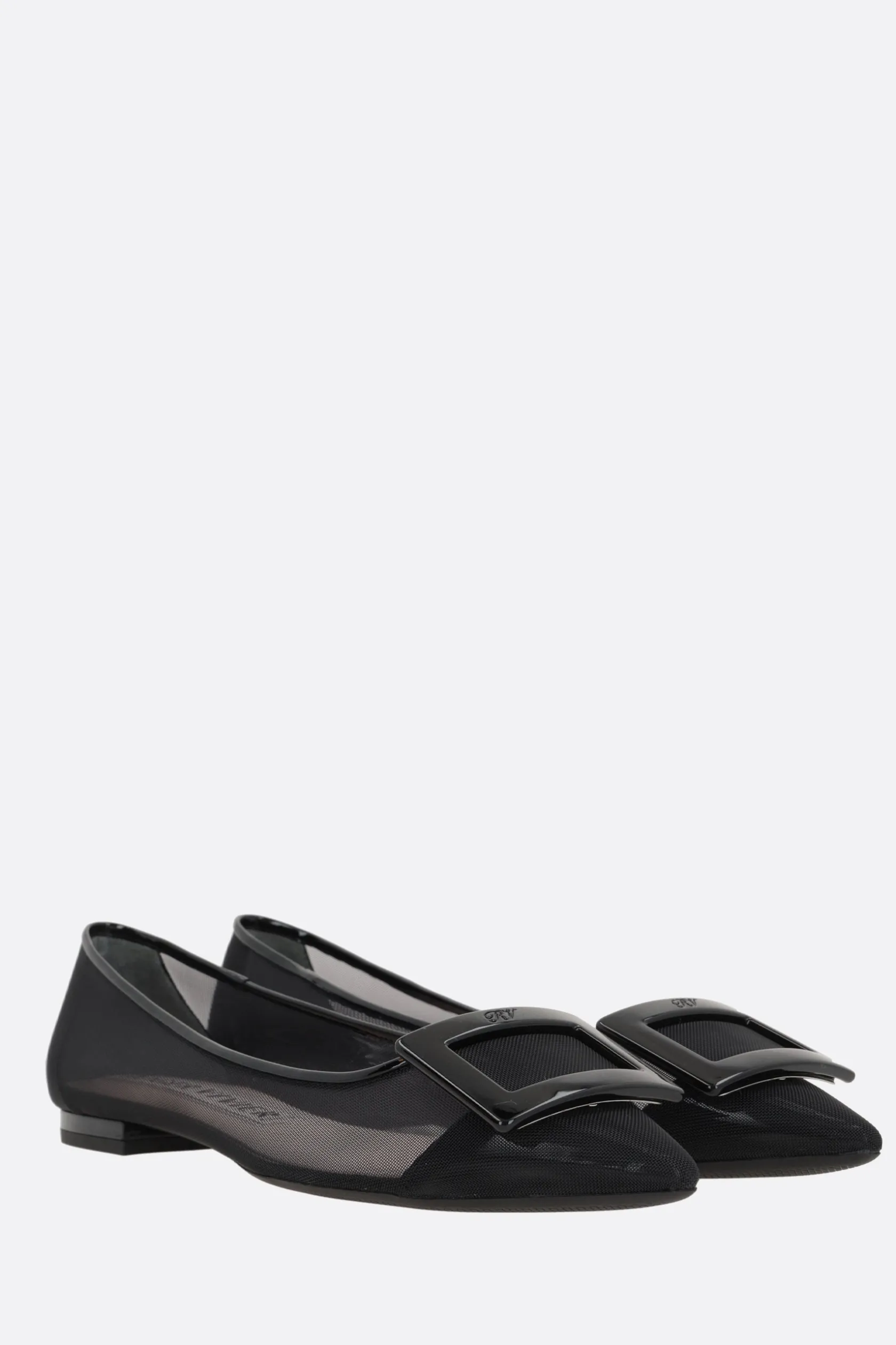 Scarpe Basse>ROGER VIVIER ballerina Gommettine in rete Nero
