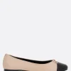 Scarpe Basse>TORY BURCH ballerina in nappa bicolore Rosa