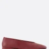 Scarpe Basse>GIORGIO ARMANI - 10 CORSO COMO ballerina in pelle liscia Rosso