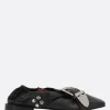 Scarpe Basse>TOGA PULLA ballerina in pelle liscia con cinturini incrociati Nero