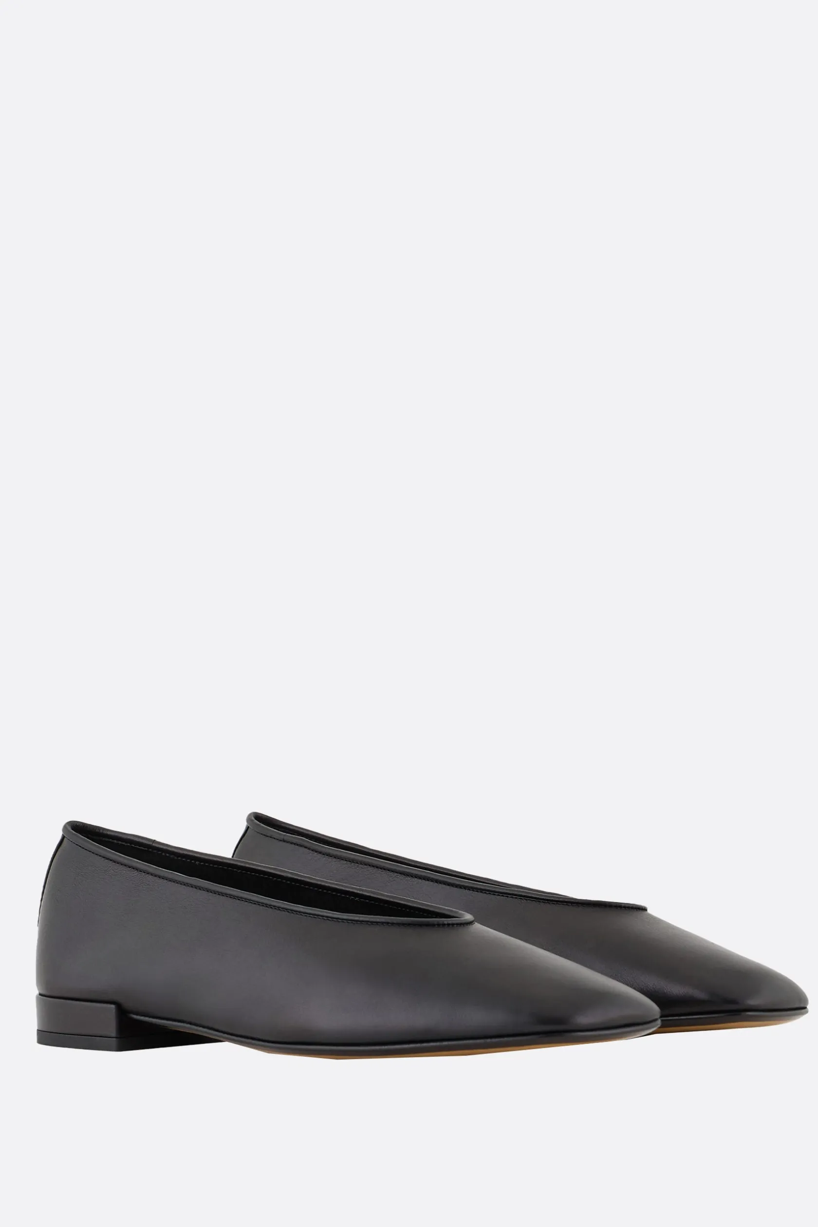 Scarpe Basse>GIORGIO ARMANI - 10 CORSO COMO ballerina in pelle liscia Nero