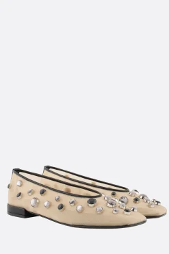 Scarpe Basse>GIORGIO ARMANI - 10 CORSO COMO ballerina in rete con strass Multicolor