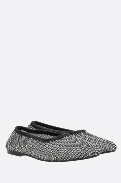 Scarpe Basse>ALOHAS ballerina Lorain in rete con strass Nero