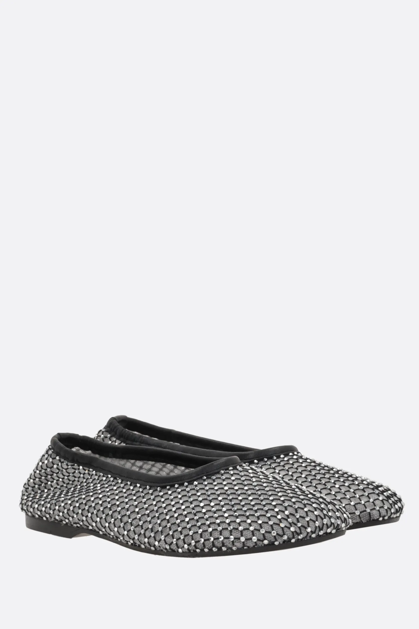 Scarpe Basse>ALOHAS ballerina Lorain in rete con strass Nero