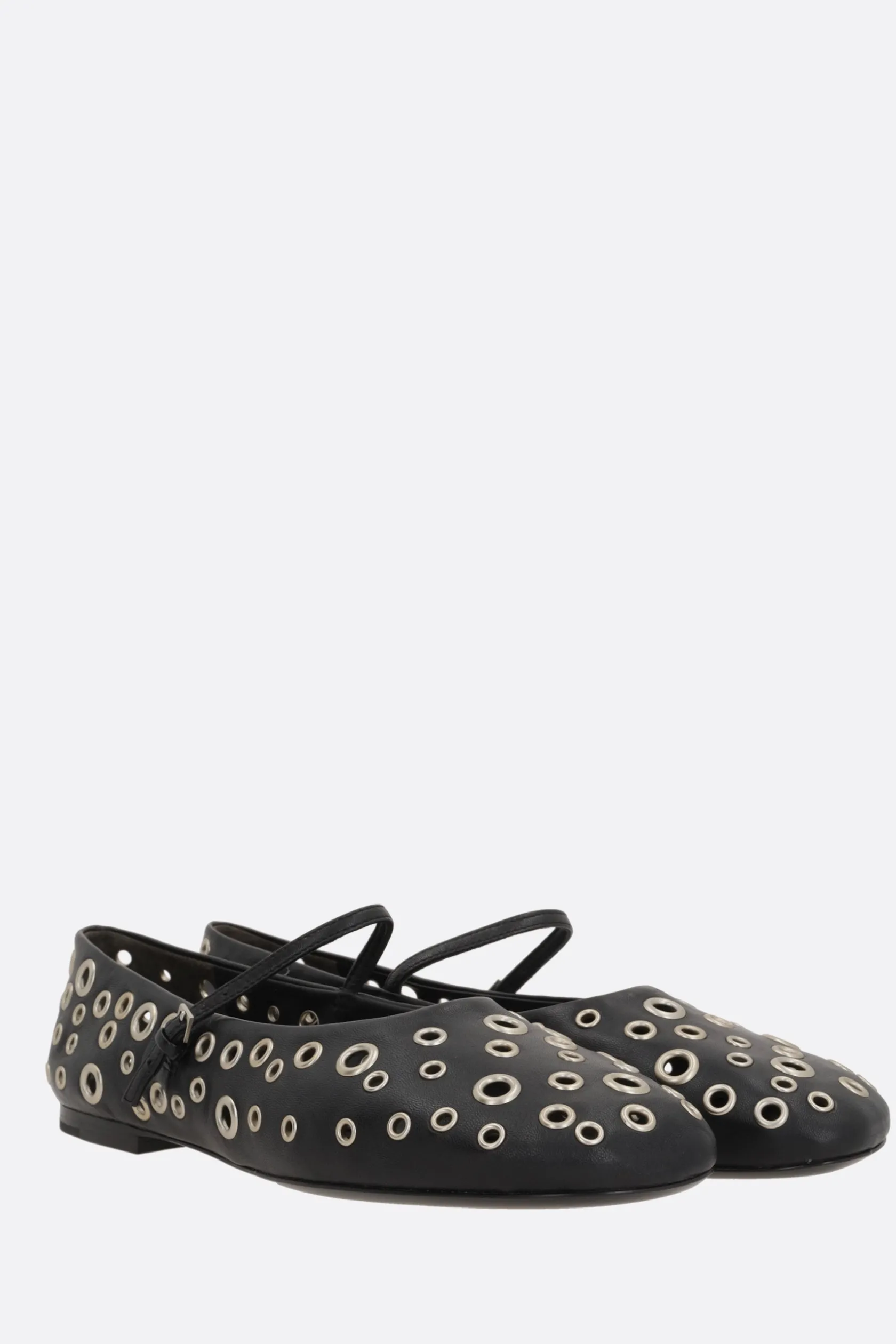 Scarpe Basse>TORY BURCH ballerina mary-jane in nappa con occhielli Nero