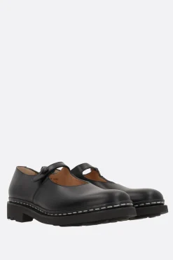 Scarpe Basse>COMME DES GARÇONS COMME des GARÇONS ballerina mary-jane in pelle liscia Nero