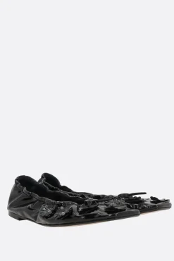 Scarpe Basse>CECILIE BAHNSEN ballerina Orbella in ecopelle lucida Nero