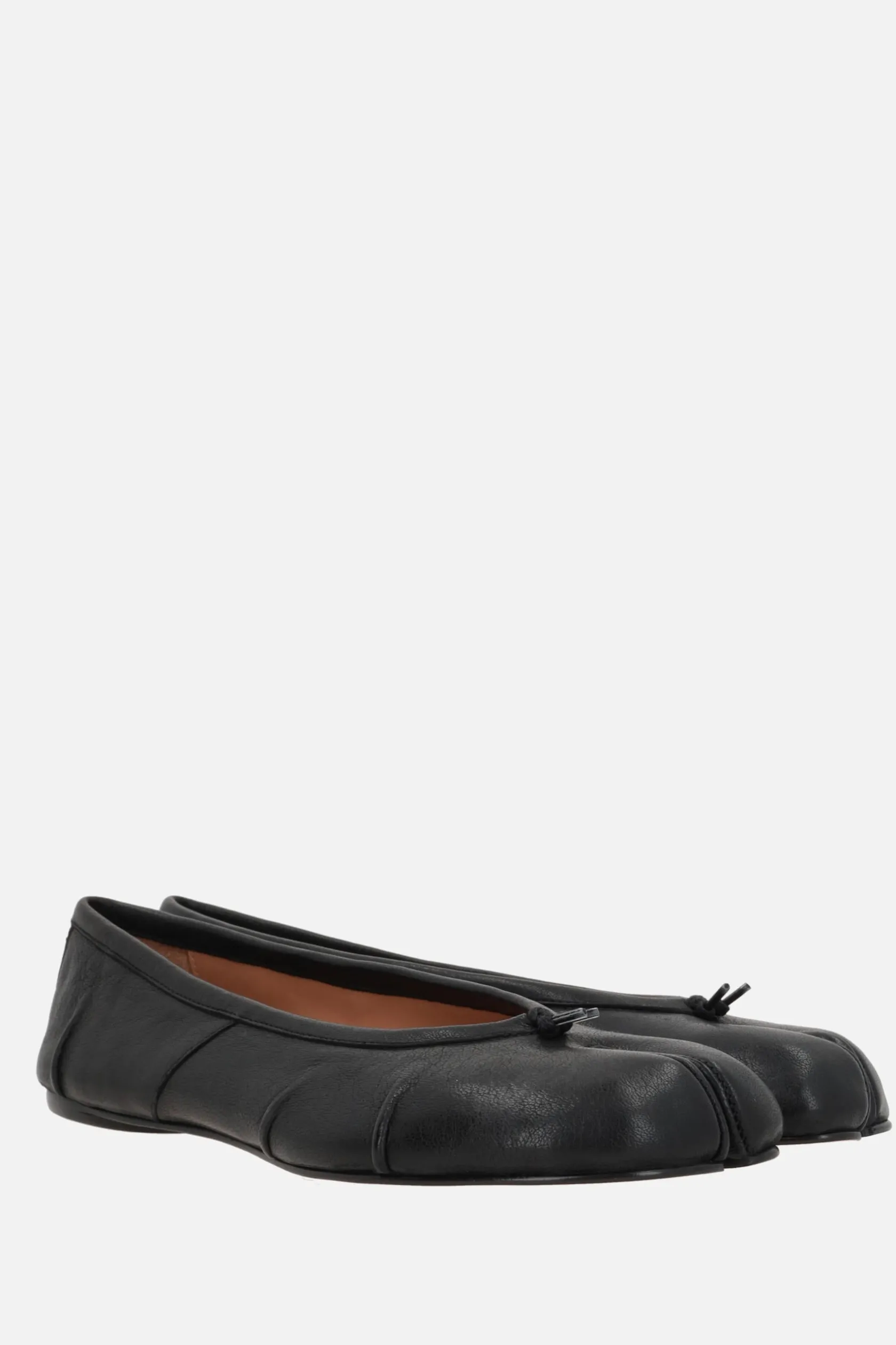 Scarpe Basse>MAISON MARGIELA ballerina Tabi in nappa Nero