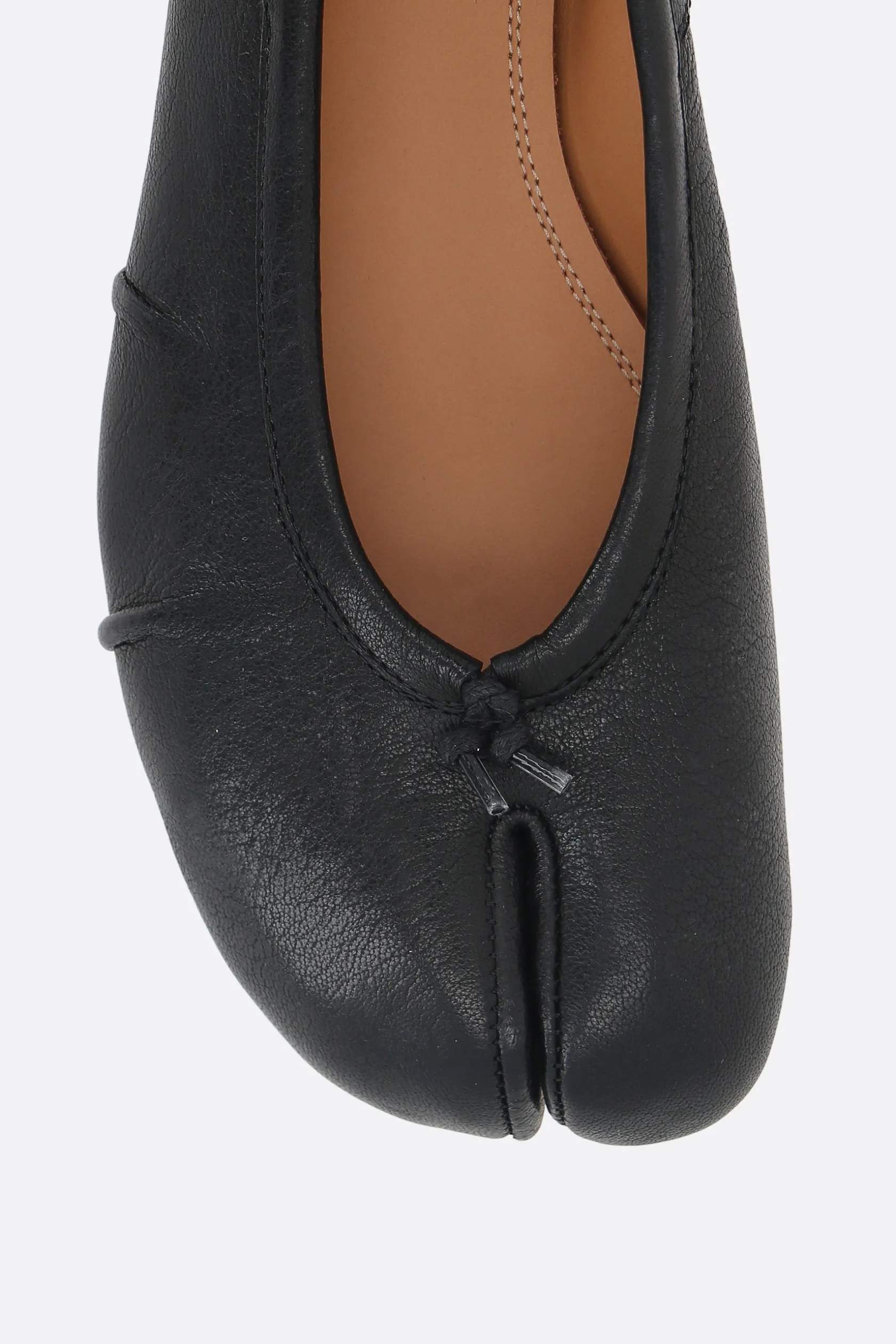 Scarpe Basse>MAISON MARGIELA ballerina Tabi in nappa Nero